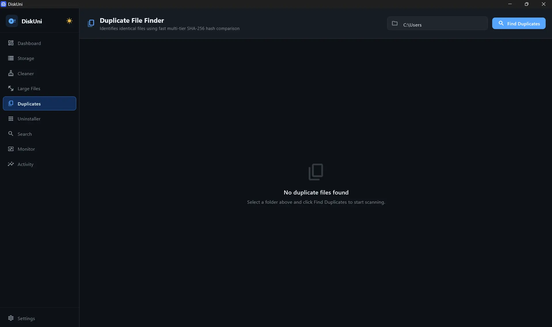 Duplicates Module Interface